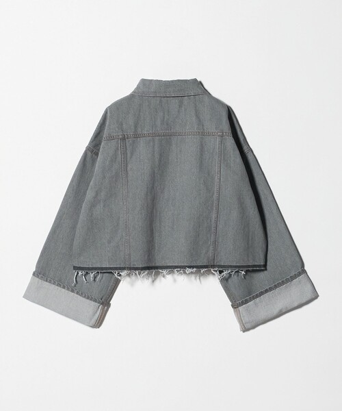 sacra デニムジャケット SACRA＞ボリュームスリーブ デニムジャケット GRAY（デニムジャケット