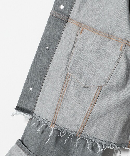 SACRA＞ボリュームスリーブ デニムジャケット GRAY（デニムジャケット