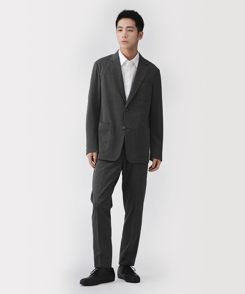 無印良品(ムジルシリョウヒン)の「紳士 ストレッチジャージースリムテーパードパンツ(その他パンツ・メンズ・ブラック/ダークグレー/ダークネイビー・L/M/S/XL)」の8枚目の写真
