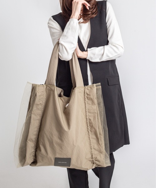 HELOYSE（エロイーズ）の「【HELOYSE/エロイーズ】チュールトートバッグ　candy tulle tote（トートバッグ・レディース・ブラック/ベージュ・FREE）」の21枚目の写真