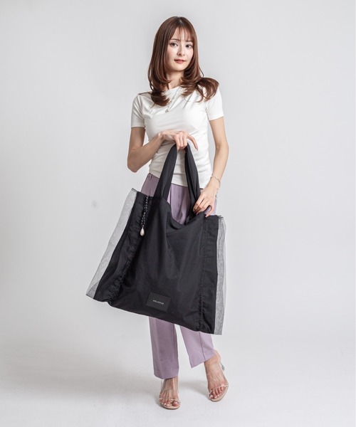 HELOYSE（エロイーズ）の「【HELOYSE/エロイーズ】チュールトートバッグ　candy tulle tote（トートバッグ・レディース・ブラック/ベージュ・FREE）」の12枚目の写真