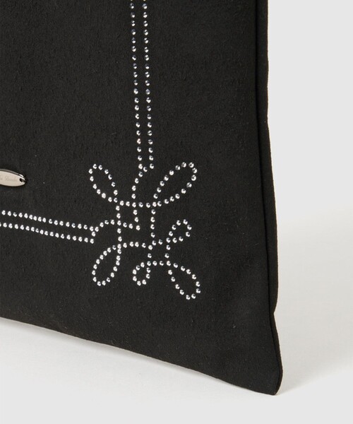 tanakadaisuke(タナカダイスケ)の「【tanakadaisuke/タナカダイスケ】Rhinestone frame tote bag/ラインストーンフレームトートバッグ(トートバッグ・レディース・ブラック/グレー・FREE)」の16枚目の写真