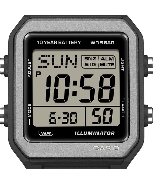 CASIO(カシオ)の「CASIO Collection / W-221H-1AJF(デジタル腕時計・メンズ・ブラック・FREE)」の3枚目の写真
