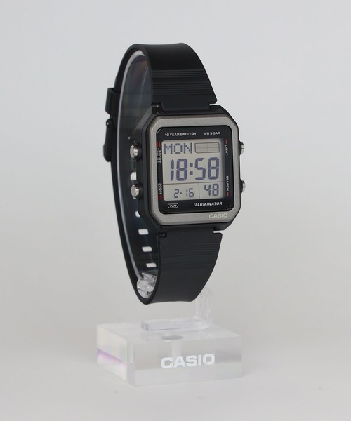 専用　CASIO Collection W-221H-1AJF 10本 楽天市場】CASIO Collection W-221H-1AJF ブラック カシオ