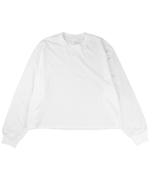 alternative（オルタナティブ）の「【T16】【ALTERNATIVE/オルタナティブ】VINTAGE JERSEY LONG SLEEVE CROP TEE A-1176（Tシャツ/カットソー・レディース・ブラック/ホワイト・SMALL/MEDIUM/LARGE）」の2枚目の写真