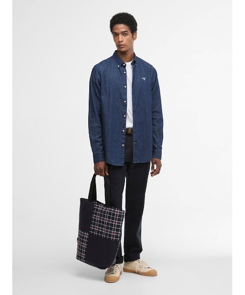 Barbour(バブアー)の「【TRANSPORT / トランスポート】パッチワーク トートバッグ(トートバッグ・メンズ・ネイビー/グリーン・ONE SIZE)」の4枚目の写真