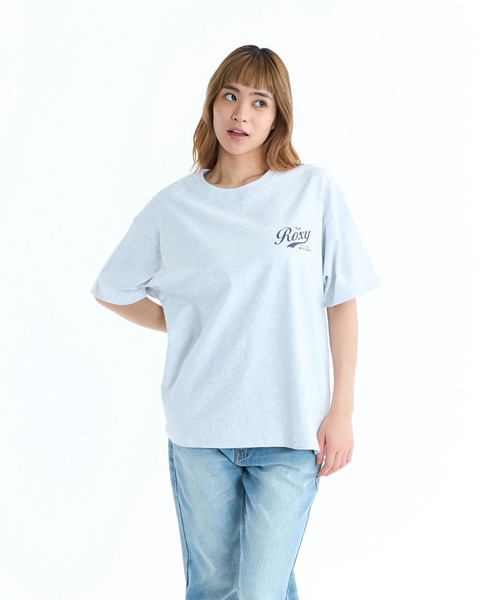 ROXY(ロキシー)の「ROXY ウィメンズ ROXY WITH HEART S/S TEE半袖Tシャツ ドロップショルダー【2026年春夏モデル】/バックプリント(Tシャツ/カットソー・レディース・ナチュラル/グレー/ブラック・LARGE/MEDIUM/SMALL)」の10枚目の写真