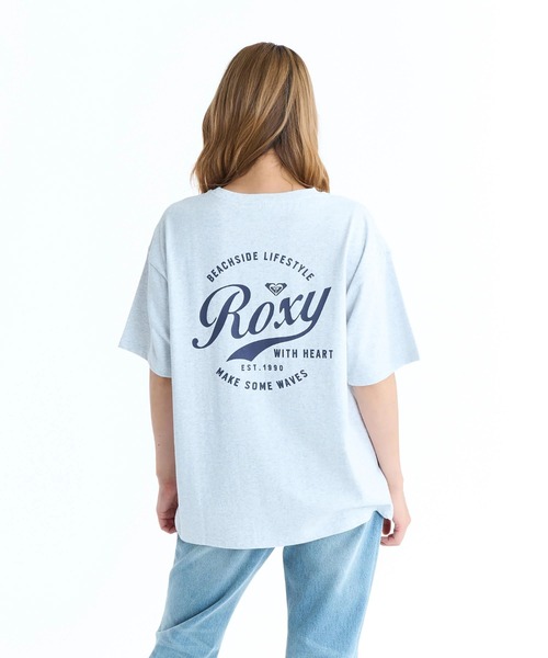 ROXY(ロキシー)の「ROXY ウィメンズ ROXY WITH HEART S/S TEE半袖Tシャツ ドロップショルダー【2026年春夏モデル】/バックプリント(Tシャツ/カットソー・レディース・ナチュラル/グレー/ブラック・LARGE/MEDIUM/SMALL)」の11枚目の写真