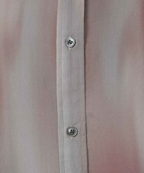 JEANASIS（ジーナシス）の「【選べる着丈】セミグロスシアーシャツ/647671（シャツ/ブラウス・レディース・ブラック/ブラウン系その他/ホワイト/ライム・MEDIUM/LARGE）」の16枚目の写真