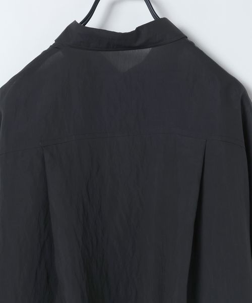 JEANASIS（ジーナシス）の「【選べる着丈】セミグロスシアーシャツ/647671（シャツ/ブラウス・レディース・ブラック/ブラウン系その他/ホワイト/ライム・MEDIUM/LARGE）」の11枚目の写真