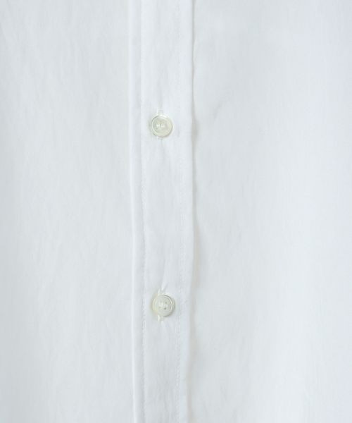 JEANASIS（ジーナシス）の「【選べる着丈】セミグロスシアーシャツ/647671（シャツ/ブラウス・レディース・ブラック/ブラウン系その他/ホワイト/ライム・MEDIUM/LARGE）」の14枚目の写真