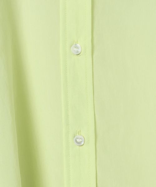 JEANASIS（ジーナシス）の「【選べる着丈】セミグロスシアーシャツ/647671（シャツ/ブラウス・レディース・ブラック/ブラウン系その他/ホワイト/ライム・MEDIUM/LARGE）」の18枚目の写真