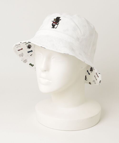 MUNSINGWEAR(マンシングウェア)の「【70周年記念】TAROUT 70周年限定総柄プリントリバーシブルバケットハット(ハット・メンズ・ネイビー/ホワイト・M/L)」の19枚目の写真