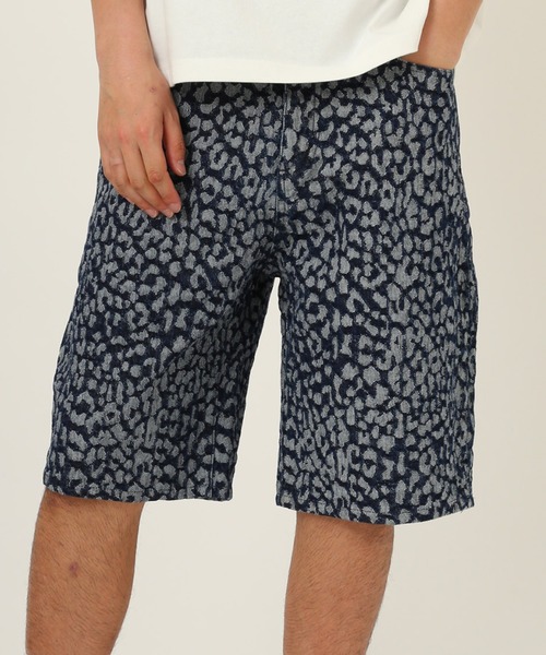 atmos(アトモス)の「atmos Leopard Pattern Baggy Shorts / アトモス レオパード パターン バギー ショーツ(デニムパンツ・メンズ・ブラック/カーキ/ブルー・M/L/XL/XXL)」の3枚目の写真