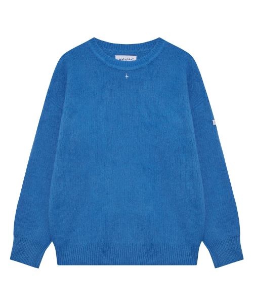 NEUFETBLEU(ヌフエブル)の「NEB mohair knit sweater (ocean blue)(ニット/セーター・メンズ・その他・FREE)」の1枚目の写真