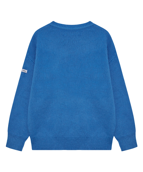 NEUFETBLEU(ヌフエブル)の「NEB mohair knit sweater (ocean blue)(ニット/セーター・メンズ・その他・FREE)」の2枚目の写真