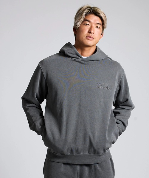 Quiksilver(クイックシルバー)の「QUIKSILVER メンズ/ユニセックス PG HAND DRAWN PK パーカー 【2026年春夏モデル】/クイックシルバーバックプリントプルオーバーパーカー・フーディー(セットアップ対応可)(パーカー・メンズ・ブラック/ベージュ・LARGE/MEDIUM/X-LARGE)」の4枚目の写真