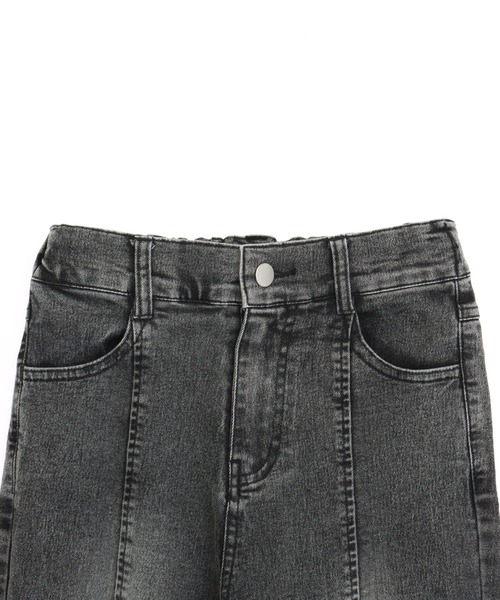 ANAP GｉRL（アナップガール）の「サイドリボン フレアパンツ（別売りセットアップ）（キッズお揃い）（デニムパンツ・キッズ・ブラック/ブルー・M/S/XS）」の17枚目の写真