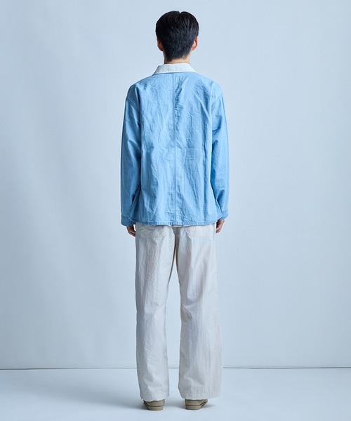 UNION STATION（ユニオンステーション）の「【UNIVERSAL OVERALL】別注カバーオール（ブルゾン・メンズ・ホワイト/ブルー・M/L）」の7枚目の写真