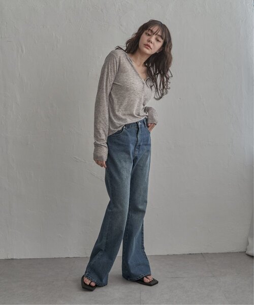 notch.(ノッチ)の「シアーフーディロンT(Tシャツ/カットソー・レディース・ライトパープル/アイボリー/グレー・M)」の6枚目の写真