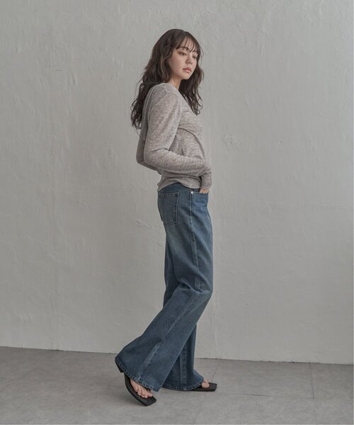 notch.(ノッチ)の「シアーフーディロンT(Tシャツ/カットソー・レディース・ライトパープル/アイボリー/グレー・M)」の15枚目の写真