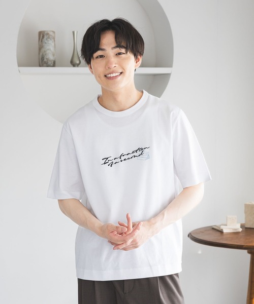 リッチクリーンTシャツ/半袖プリント/636394（Tシャツ/カットソー