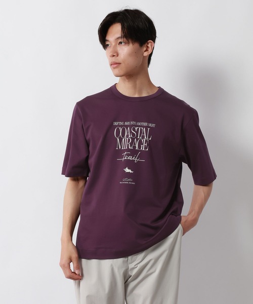 GLOBAL WORK(グローバルワーク)の「リッチクリーンTシャツ/半袖プリント/636394(Tシャツ/カットソー・メンズ・ホワイト系5/チャコールグレー/グレー系9/ホワイト系2/グレイッシュベージュ/ホワイト系4/ホワイト系6/グリーン/ホワイト系7/ネイビー/ダークブルー/グレー系その他3/ボルドー・SMALL/MEDIUM/LARGE/X-LARGE)」の13枚目の写真