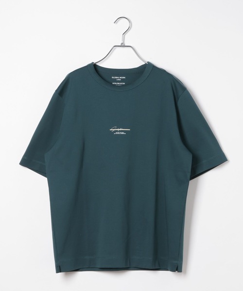 GLOBAL WORK(グローバルワーク)の「リッチクリーンTシャツ/半袖プリント/636394(Tシャツ/カットソー・メンズ・ホワイト系5/チャコールグレー/グレー系9/ホワイト系2/グレイッシュベージュ/ホワイト系4/ホワイト系6/グリーン/ホワイト系7/ネイビー/ダークブルー/グレー系その他3/ボルドー・SMALL/MEDIUM/LARGE/X-LARGE)」の14枚目の写真