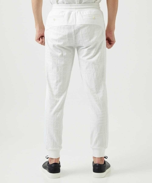 MICHEL KLEIN HOMME   （ミッシェルクランオム）の「【セットアップ】ジャカードリラックスパンツ（その他パンツ・メンズ・ブラック/ホワイト・MEDIUM/LARGE/X-LARGE）」の6枚目の写真