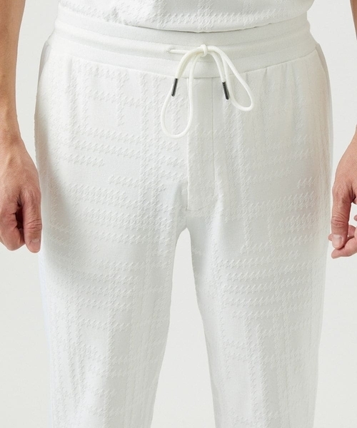 MICHEL KLEIN HOMME   （ミッシェルクランオム）の「【セットアップ】ジャカードリラックスパンツ（その他パンツ・メンズ・ブラック/ホワイト・MEDIUM/LARGE/X-LARGE）」の8枚目の写真