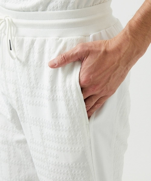 MICHEL KLEIN HOMME   （ミッシェルクランオム）の「【セットアップ】ジャカードリラックスパンツ（その他パンツ・メンズ・ブラック/ホワイト・MEDIUM/LARGE/X-LARGE）」の9枚目の写真