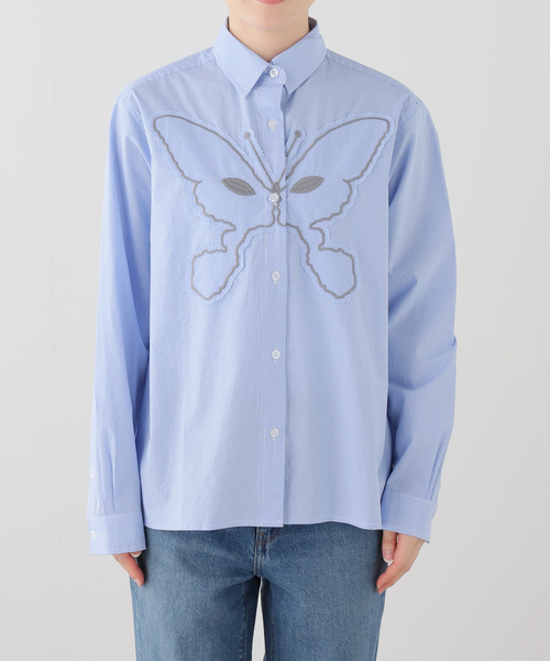 PULP/417EDIFICE(パルプフォーワンセブンエディフィス)の「P.A.M. / パークスアンドミニ ALIEN KISS GINGHAM SHIRT(シャツ/ブラウス・レディース・ブルー系その他・SMALL)」の9枚目の写真