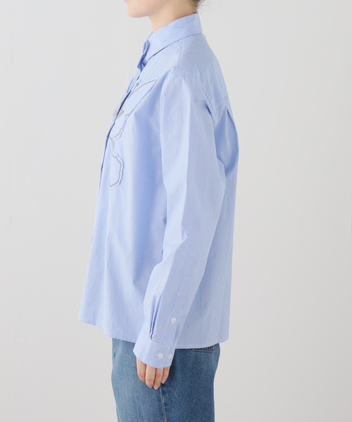 PULP/417EDIFICE(パルプフォーワンセブンエディフィス)の「P.A.M. / パークスアンドミニ ALIEN KISS GINGHAM SHIRT(シャツ/ブラウス・レディース・ブルー系その他・SMALL)」の10枚目の写真