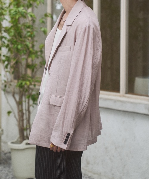 CASPER JOHN（キャスパージョン）の「Sheer tailored jacket/シアーテーラードジャケット（テーラードジャケット・メンズ・ブラック/ネイビー/ピンク/ミント/アイボリー・LARGE/MEDIUM/SMALL/X-SMALL）」の17枚目の写真