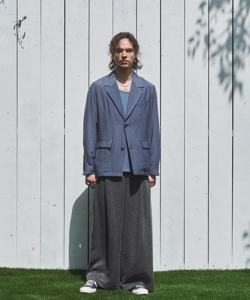 CASPER JOHN（キャスパージョン）の「Sheer tailored jacket/シアーテーラードジャケット（テーラードジャケット・メンズ・ブラック/ネイビー/ピンク/ミント/アイボリー・LARGE/MEDIUM/SMALL/X-SMALL）」の15枚目の写真