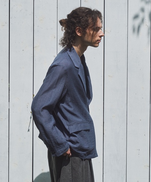 CASPER JOHN（キャスパージョン）の「Sheer tailored jacket/シアーテーラードジャケット（テーラードジャケット・メンズ・ブラック/ネイビー/ピンク/ミント/アイボリー・LARGE/MEDIUM/SMALL/X-SMALL）」の14枚目の写真