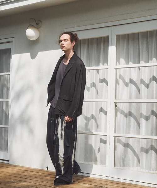 CASPER JOHN（キャスパージョン）の「Sheer tailored jacket/シアーテーラードジャケット（テーラードジャケット・メンズ・ブラック/ネイビー/ピンク/ミント/アイボリー・LARGE/MEDIUM/SMALL/X-SMALL）」の11枚目の写真