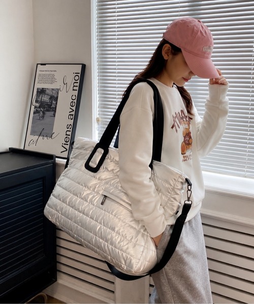 almo(アルモ)の「【Bls】【ZA】【Bling Leads】ヨガバッグ フィットネス 大容量(BL)(トートバッグ・レディース・シルバー/ゴールド/ブルー/ブラック・FREE)」の13枚目の写真