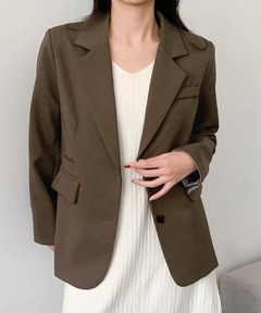 linen blend jacket/リネンブレンドジャケット（テーラードジャケット