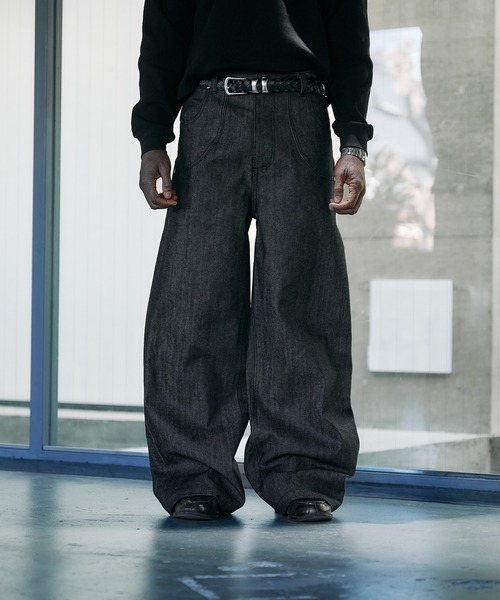 セール】14oz Selvege Wide Straight Denim / 14オンスセルビッジ 
