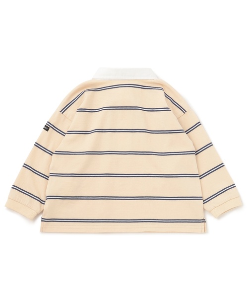 petit main(プティマイン)の「【リンク】ボーダーラガー長袖Tシャツ(Tシャツ/カットソー・キッズ・ネイビー/ブラウン/クリーム・100cm/90cm/130cm/120cm/80cm/110cm)」の13枚目の写真