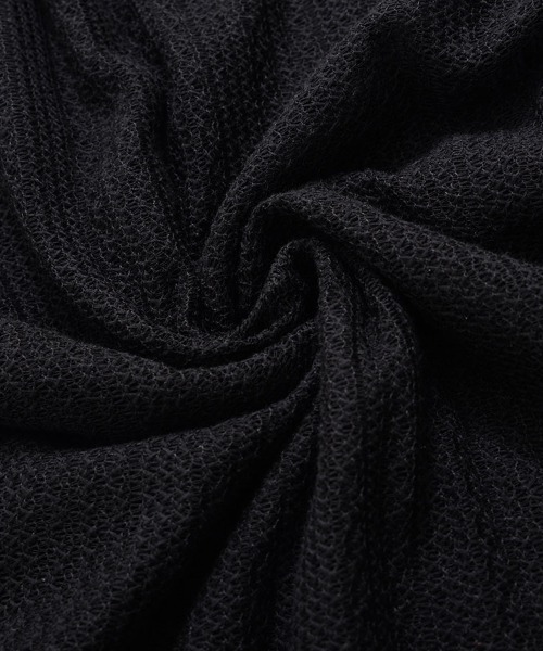Bernings Sho(バーニングショー)の「『Bernings Sho/バーニングショー』透かしニット5分袖&アシンメトリータンク(ニット/セーター・メンズ・ホワイト/ブラック・M/L/XL)」の17枚目の写真