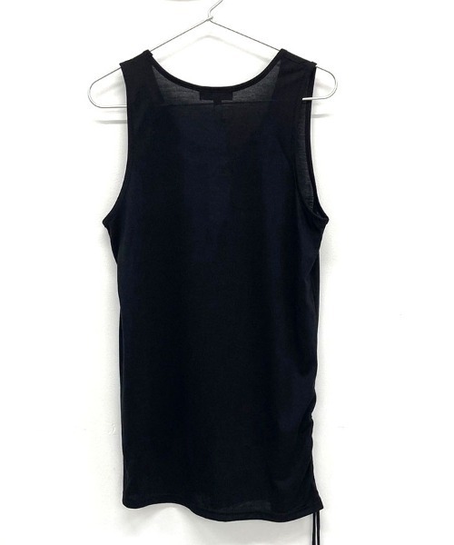 Bernings Sho(バーニングショー)の「『Bernings Sho/バーニングショー』透かしニット5分袖&アシンメトリータンク(ニット/セーター・メンズ・ホワイト/ブラック・M/L/XL)」の14枚目の写真