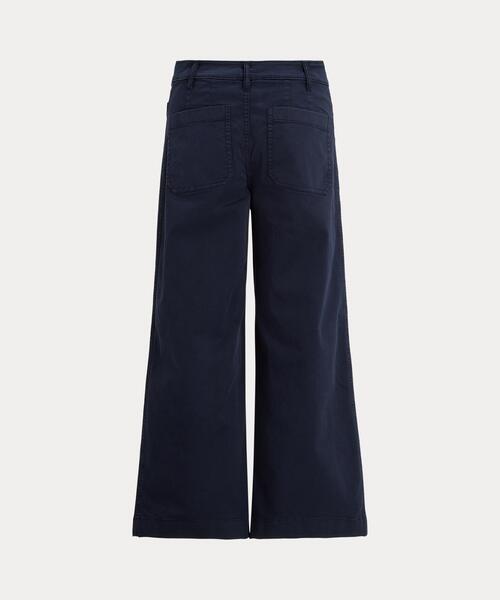 LAUREN RALPH LAUREN(ローレン ラルフ ローレン)の「ストレッチ チノ ワイドレッグ クロップド パンツ(チノパンツ・レディース・ネイビー系1・6/8/2/0)」の8枚目の写真