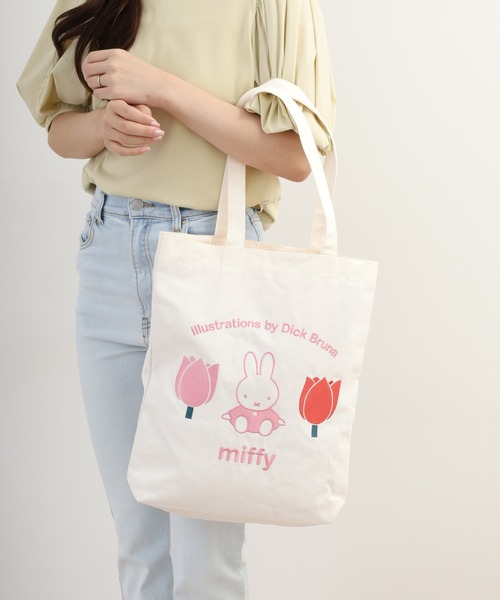 Miffy( ミッフィー)の「miffy ミッフィー トートバッグ 刺繍(トートバッグ・レディース・ホワイト系1/ホワイト系2・FREE)」の16枚目の写真