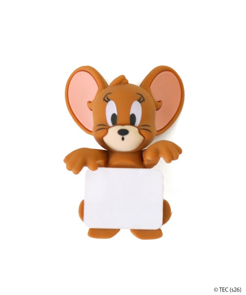 Tom&Jerry(トムアンドジェリー)の「【公式】トムとジェリー ひょっとも(スマホグッズ・レディース・ライトグレー/ブラウン・FREE)」の2枚目の写真