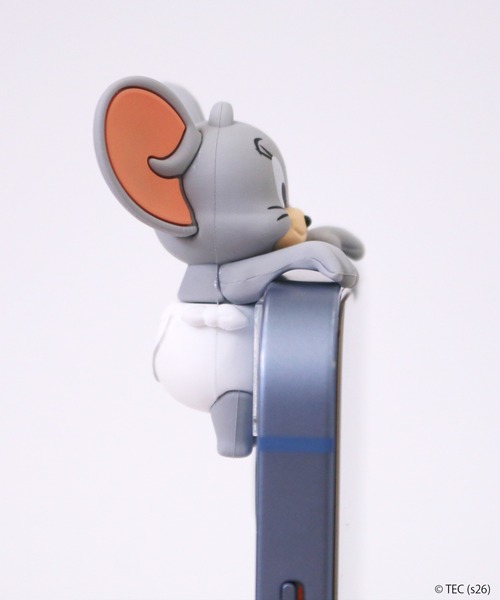 Tom&Jerry(トムアンドジェリー)の「【公式】トムとジェリー ひょっとも(スマホグッズ・レディース・ライトグレー/ブラウン・FREE)」の6枚目の写真