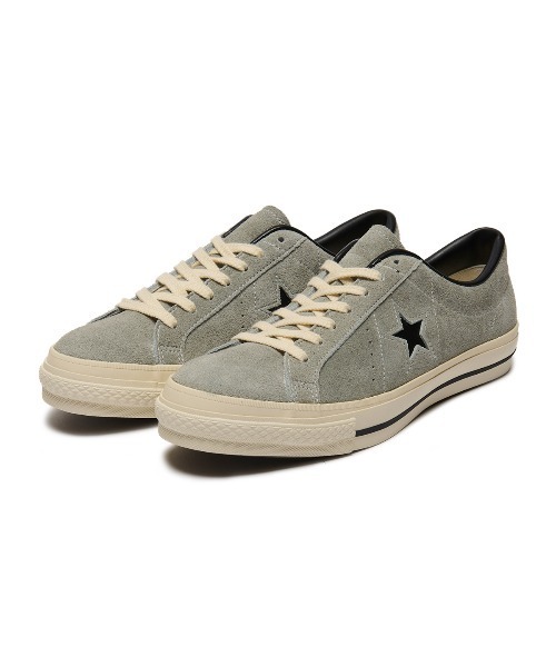 CONVERSE(コンバース)の「CONVERSE ONE STAR J SUEDE(コンバース ワンスター J スエード)(スニーカー・メンズ・グレー系・23cm/23.5cm/24cm/24.5cm/25.5cm/26cm/26.5cm/27cm/27.5cm/28cm/29cm)」の1枚目の写真