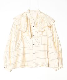 sandy（サンディー）の「プリントフレアカラーブラウス（シャツ/ブラウス）」