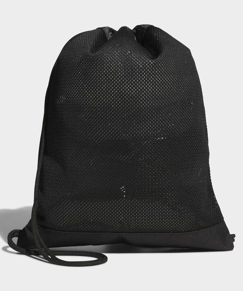 adidas(アディダス)の「メッシュ ジムバッグ / アディダス adidas(エコバッグ/サブバッグ・メンズ・グリーン/ブラック・FREE)」の3枚目の写真